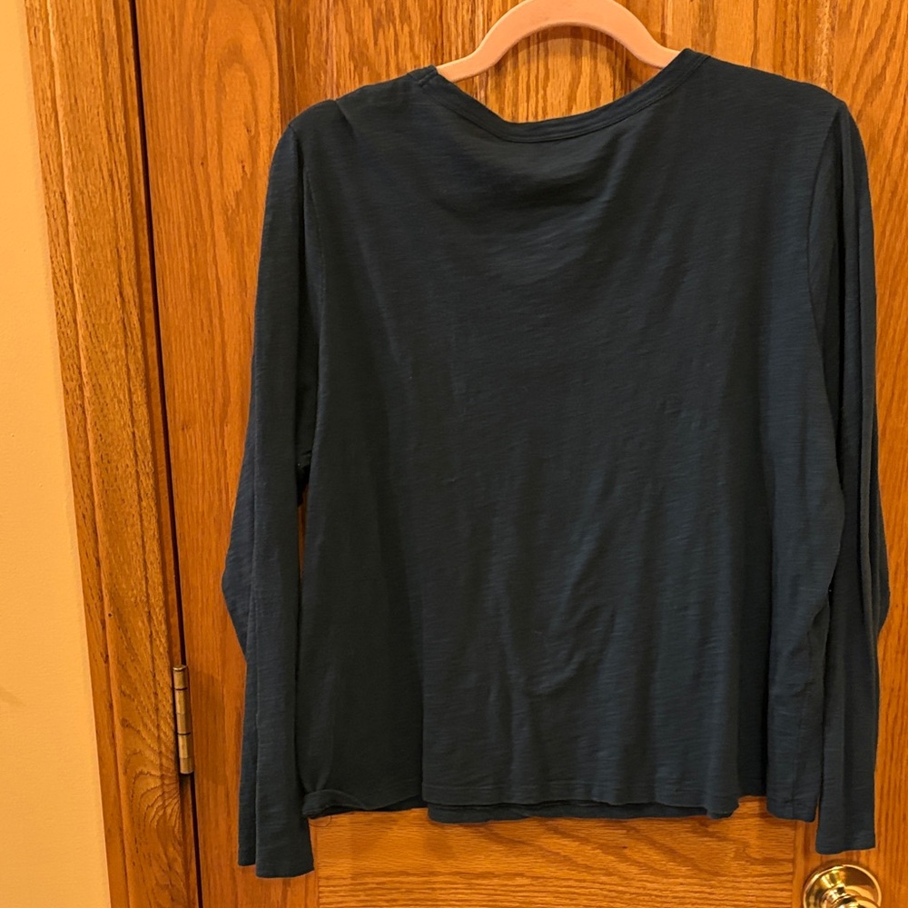 Old Navy Deep Teal Long Sleeve Everywear T-Shirt - Picture 6 of 9